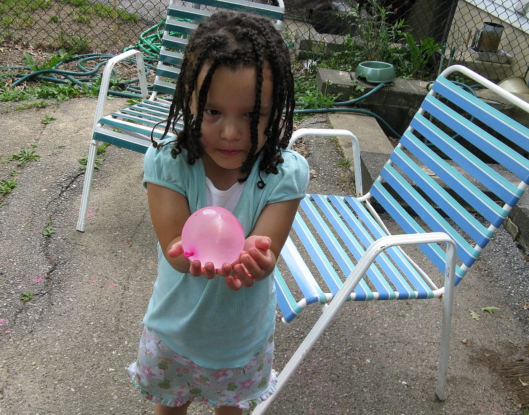Holding the Water Balloon Steady Holding the Water Balloon Steady